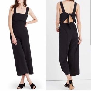 Madewell apron style open back jumpsuit